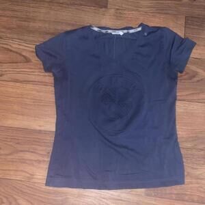 Navy BMW V Neck Fitted Short Sleeve Shirt Cars Sporty Car Racing